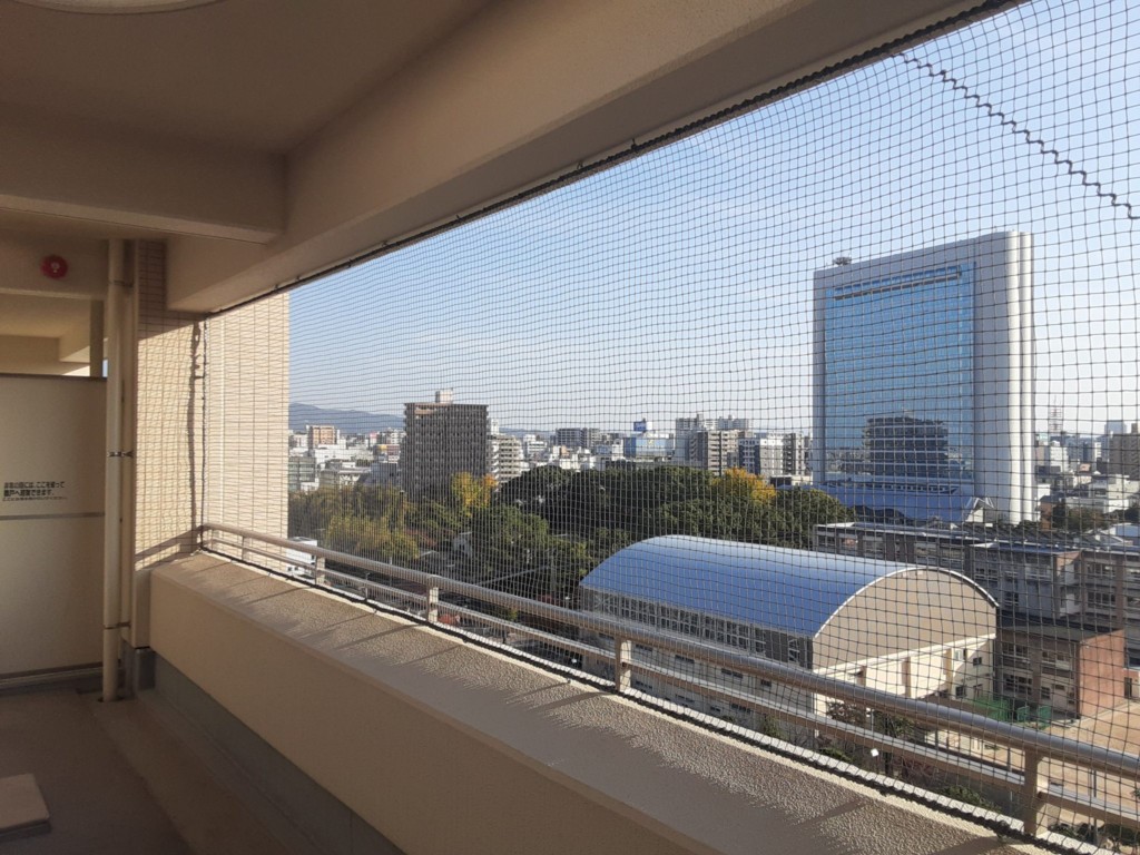 落下防止ネット設置工事