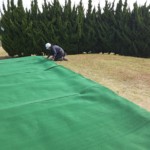 バンカー練習場人工芝工事