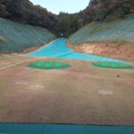 目標グリーン人工芝貼り工事