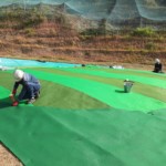 目標グリーン人工芝貼り工事