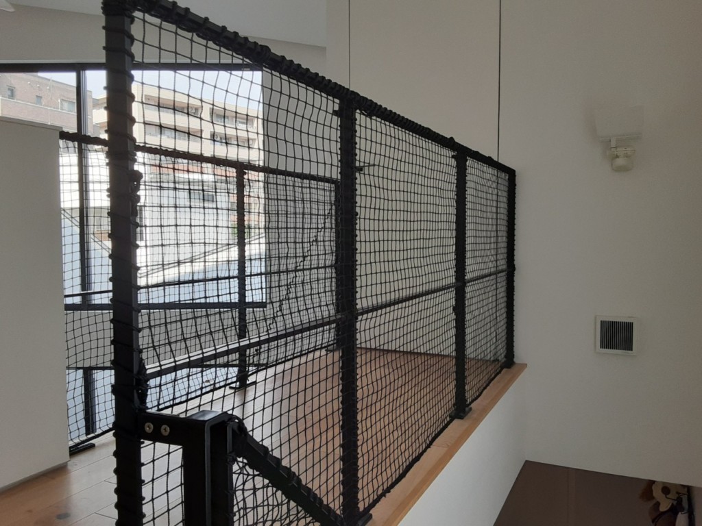 落下防止ネット設置工事