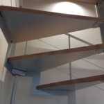 階段落下防止ネット設置工事