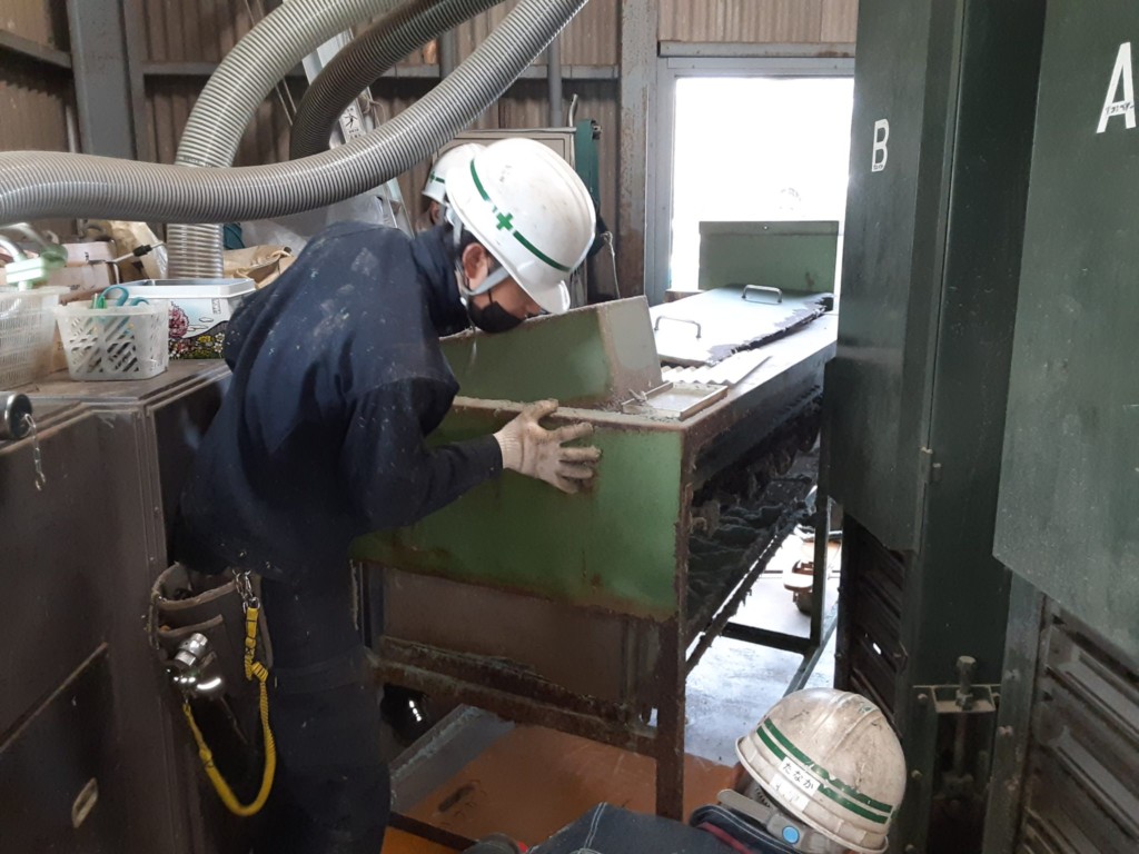 ボール洗浄機交換工事