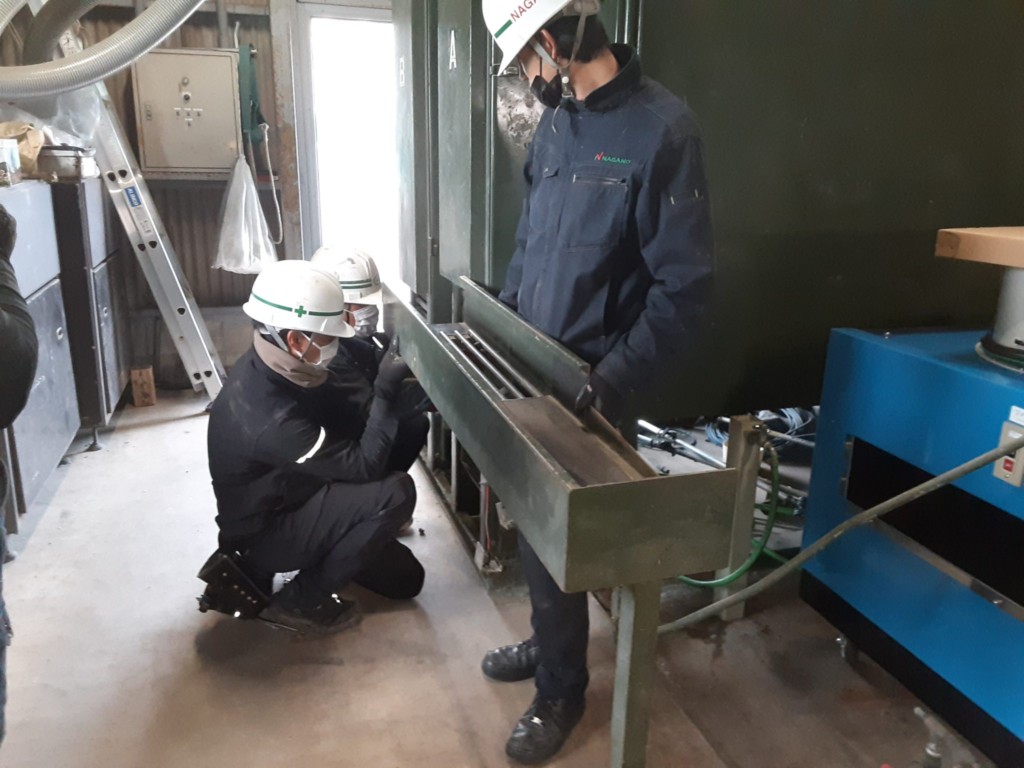 ボール洗浄機交換工事