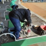 ２階打席ティーアップ機入替工事