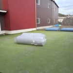パター練習場人工芝貼り工事