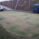 パター練習場人工芝貼り工事
