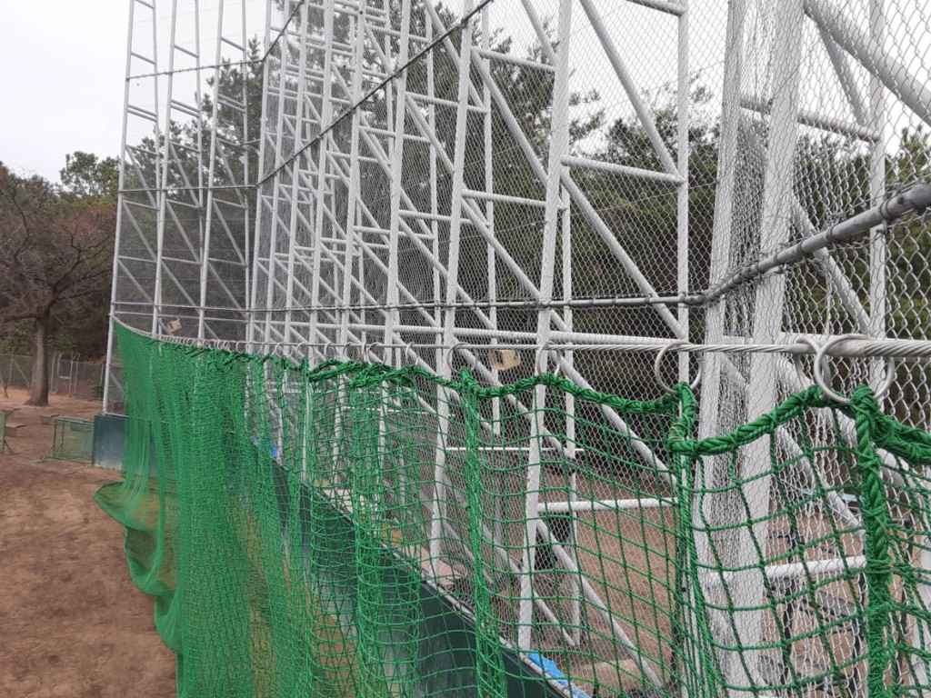 防球ネット張替工事