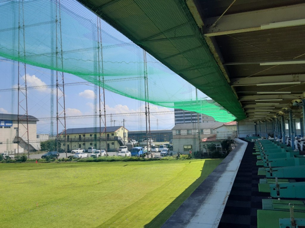 打席前ネット設置工事