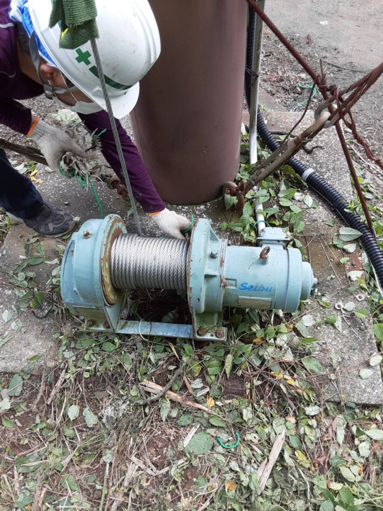 巻ワイヤー交換工事