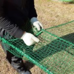 打席手前ネット補強工事