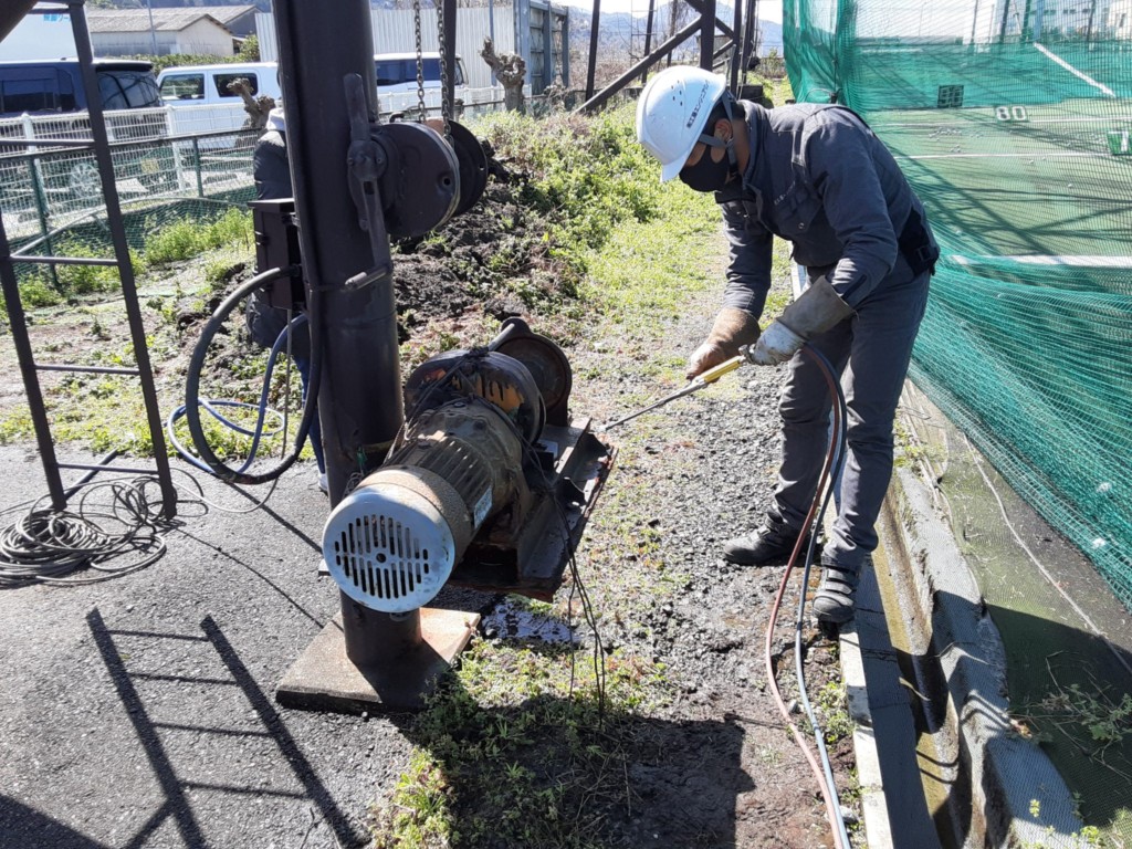 ウインチ交換工事