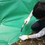 法面ＵＶシート貼り工事