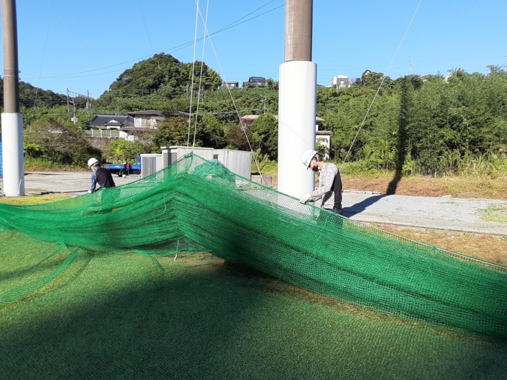 防球ネット張替工事