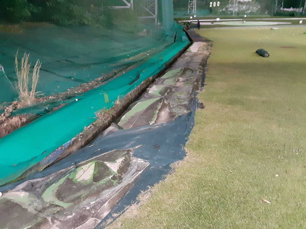 人工芝貼り工事