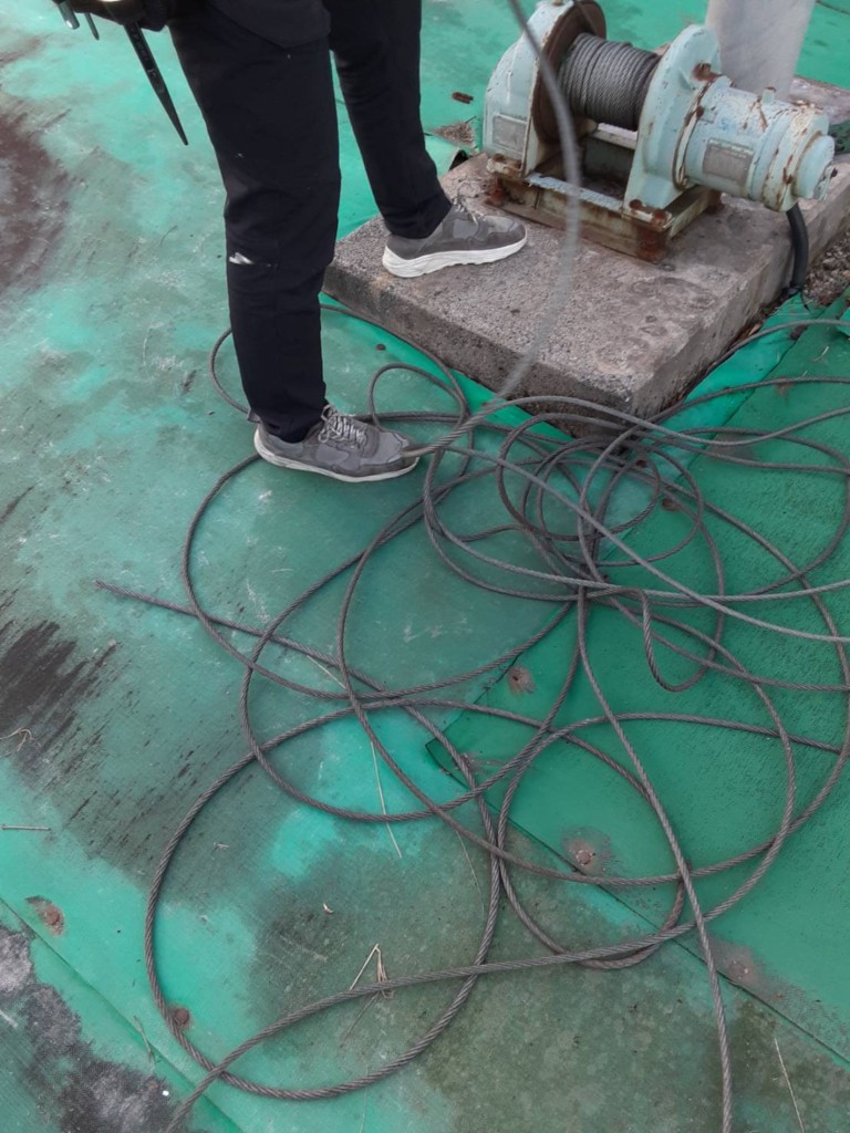 巻ワイヤー交換工事