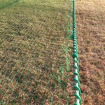 打席手前ネット補強工事