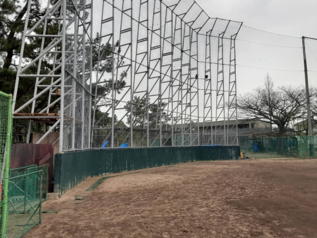 防球ネット張替工事