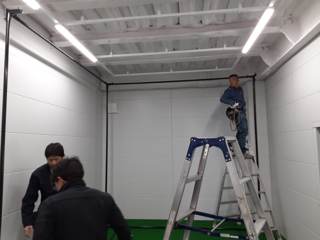 インドアゴルフ設置工事