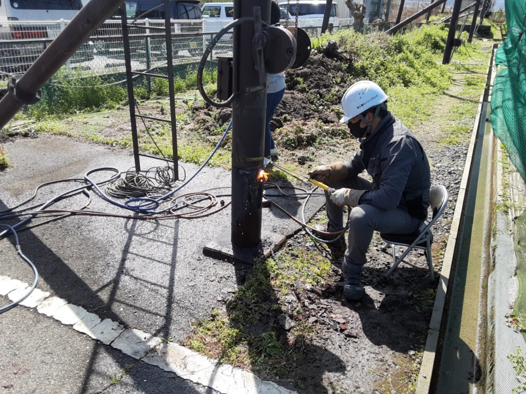 ウインチ交換工事