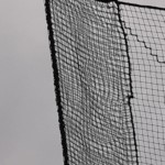 打席手前ネット補強工事