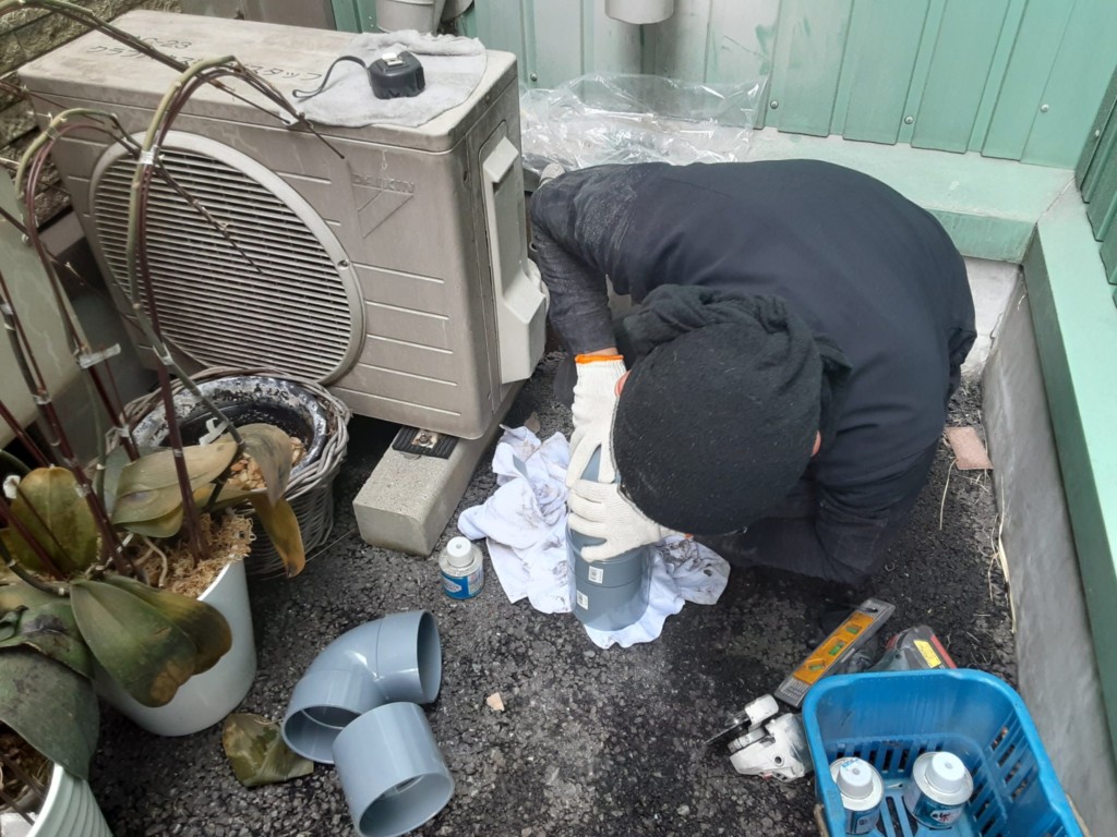 雨水配管修繕工事