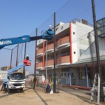 防球ネット解体工事