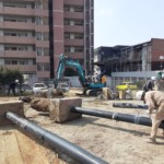 防球ネット解体工事