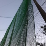 右サイドネット一部上張り工事