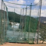 右サイドネット一部上張り工事