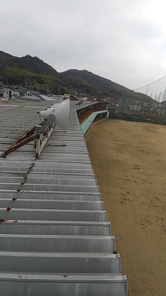 LED投光器交換工事