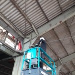 インドア野球ネット設置工事