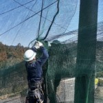 右サイドネット一部上張り工事