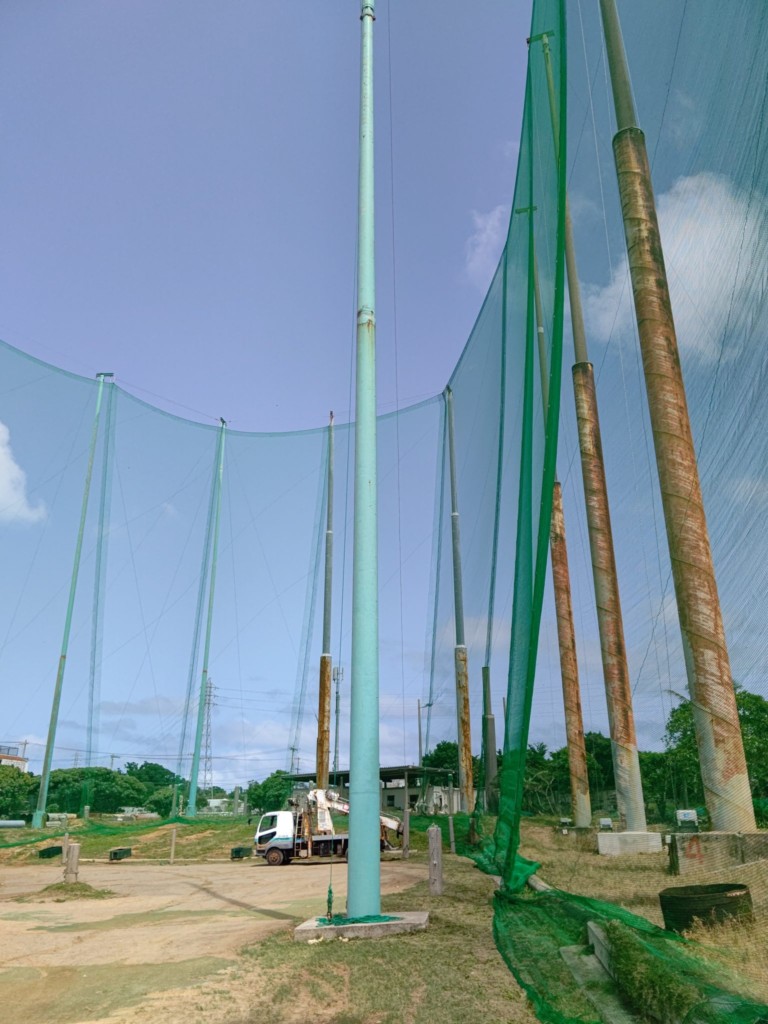 防球ネット張替工事