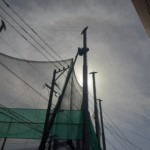 ヤード表示ネット設置工事