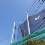 ヤード表示ネット設置工事