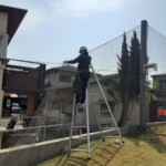 防球ネット張替工事