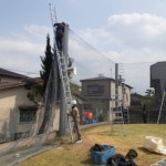 防球ネット張替工事