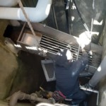 ごみ受けシュート設置工事