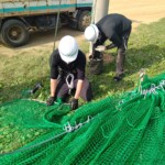 防球ネット張替工事