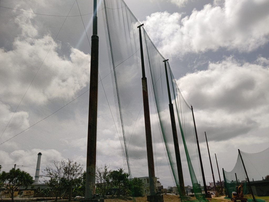 防球ネット張替工事