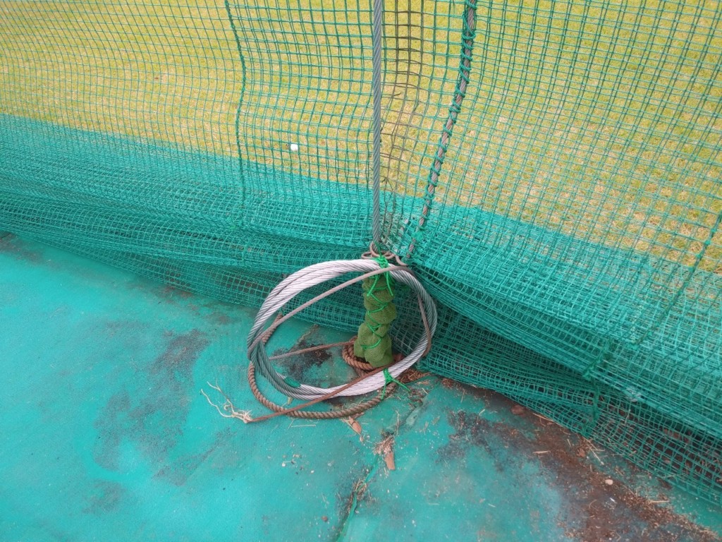 ガイドワイヤー復旧工事