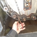 ボール洗浄機チェーン交換工事