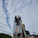 駐車場ＬＥＤ設置工事