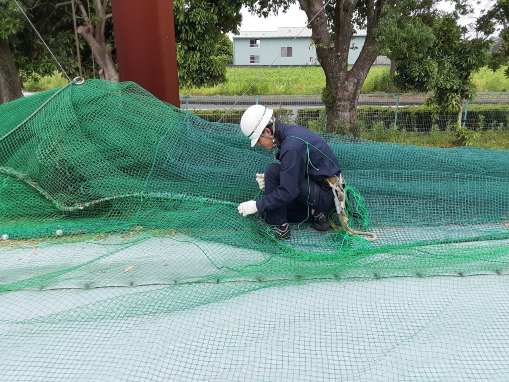 天井ネット一部増設他工事