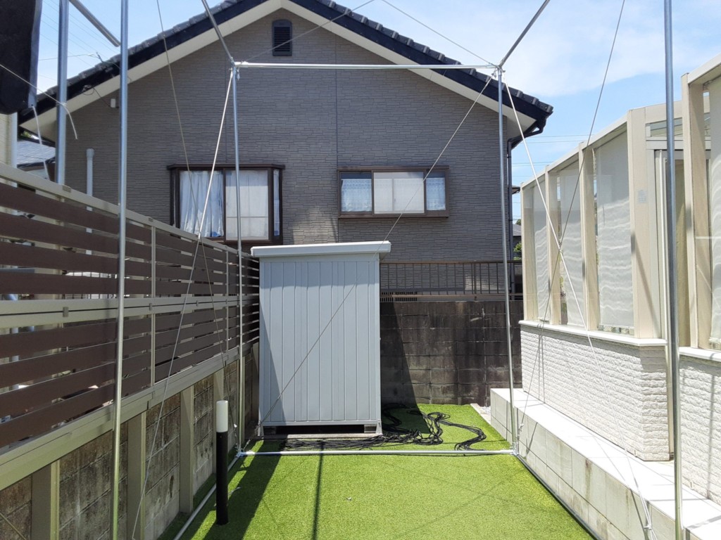 防球ネット設置工事