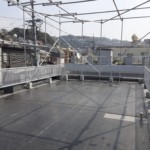 屋上ゴルフネット設置工事