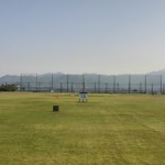 正面ネット嵩上げ工事