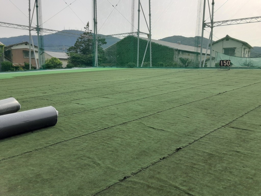 人工芝貼り工事