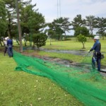 ９番ホールネット張替工事